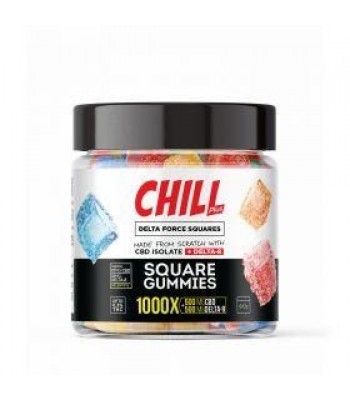 Chill Plus Delta Force Squares Gummies - 1000X
